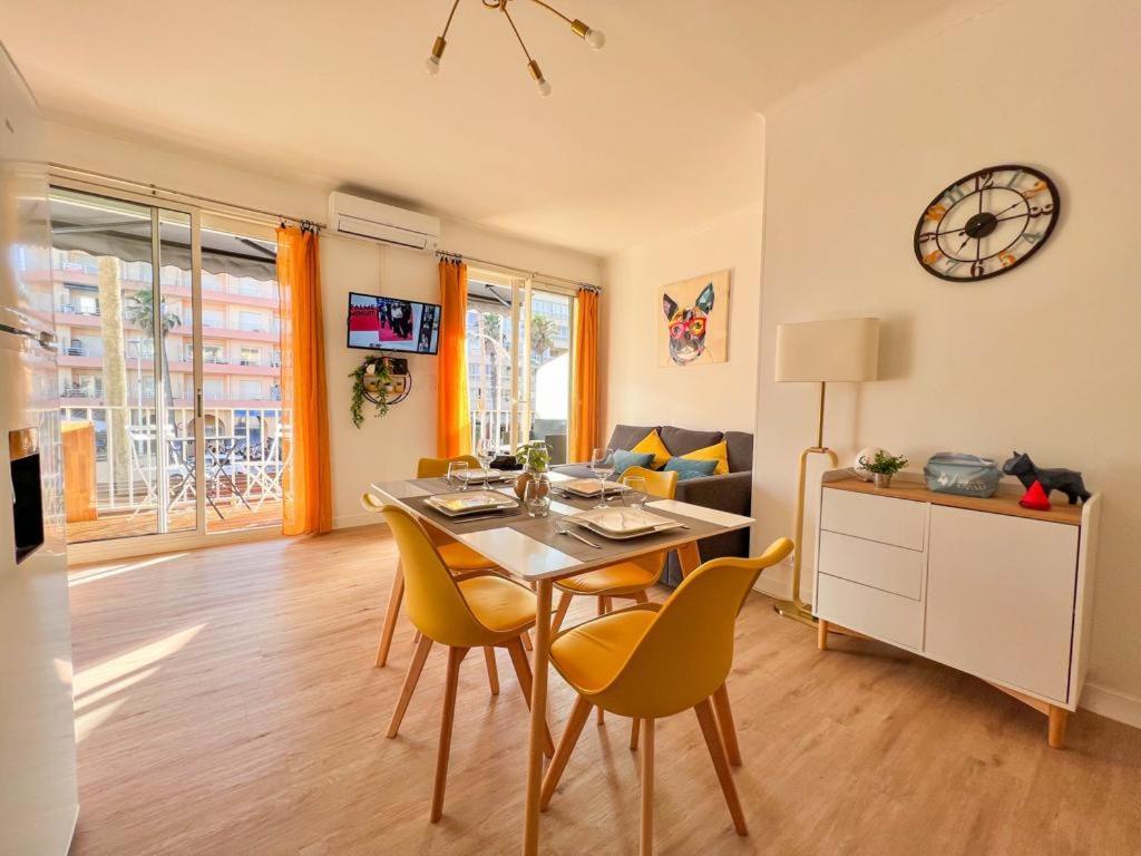 Appartement Vue Mer Parking Prive Place Med Canet Exterior foto