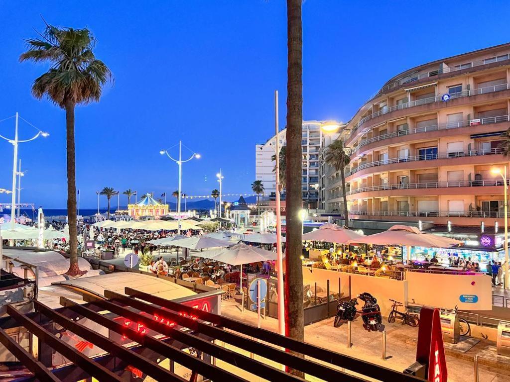 Appartement Vue Mer Parking Prive Place Med Canet Exterior foto