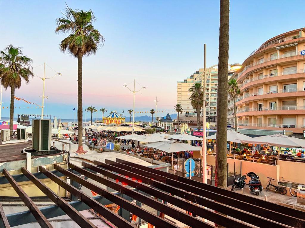 Appartement Vue Mer Parking Prive Place Med Canet Exterior foto