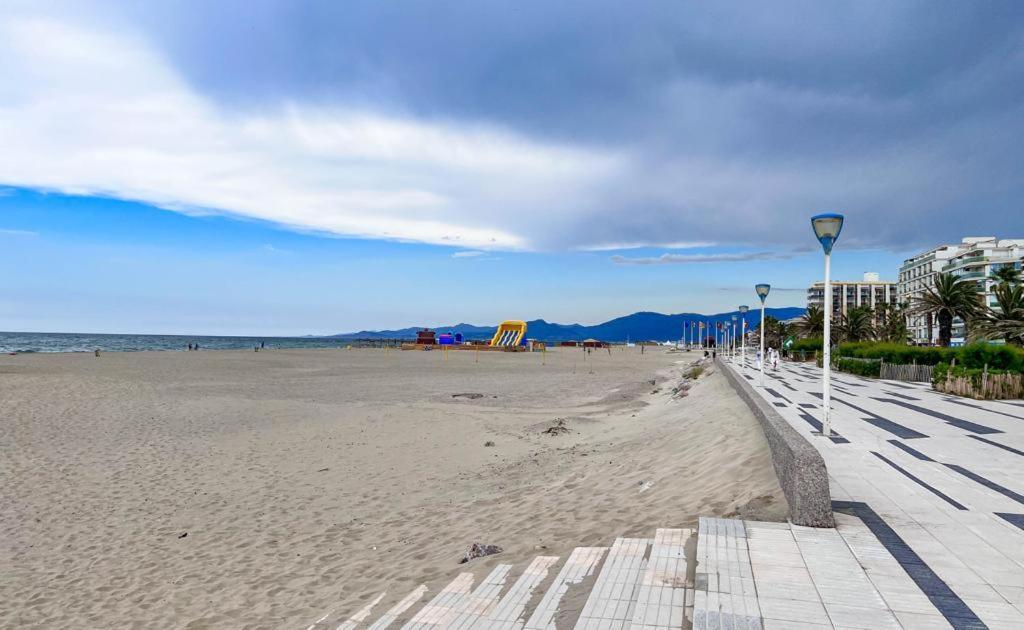 Appartement Vue Mer Parking Prive Place Med Canet Exterior foto