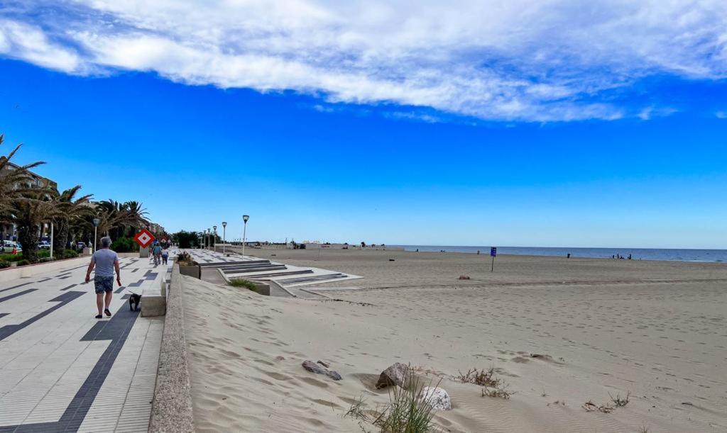 Appartement Vue Mer Parking Prive Place Med Canet Exterior foto