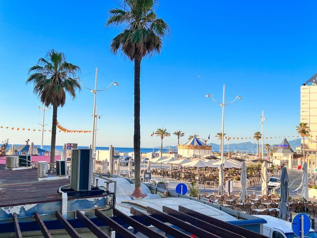 Appartement Vue Mer Parking Prive Place Med Canet Exterior foto